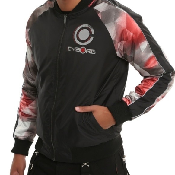 DC Comics Justice League Cyborg Bomber Jacket. Size M - Picture 11 of 11